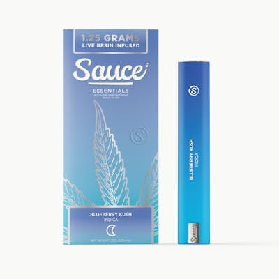 Sauce Essentials - Blueberry Kush - 1.25G Live Resin AIO