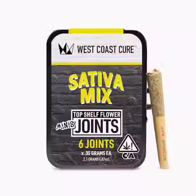 West Coast Cure Sativa Mix - Top Shelf CUREjoint Minis 6 x .35g