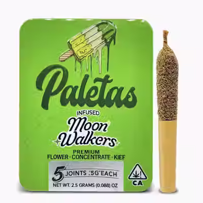 Paletas Lime OG Hybrid Moon Walkers Infused Pre-rolls 5pk 2.5g