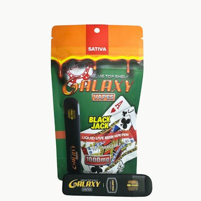 Galaxy Black Jack Live Resin Disposable Vape 1g