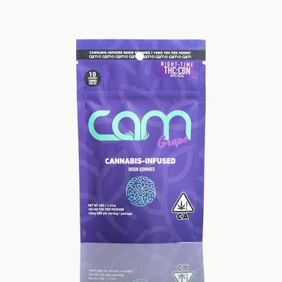 CAM | Grape Gummies | 100mg | 10ct | 10mg/ea