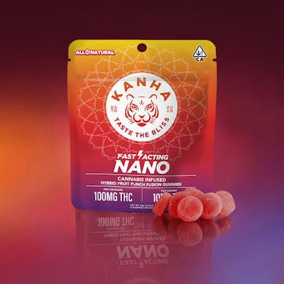 KANHA Fruit Punch Fusion | NANO | Hybrid | 100mg THC | 10-pack