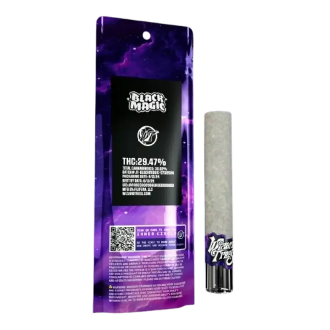 Wizard Trees Black Magic Pre-roll Single 1.5g
