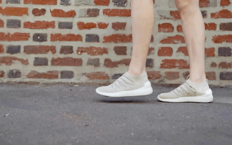 feet walking in sneakers gif