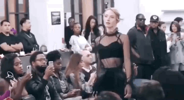 Veronica Farren runway model Los Angeles Fashion Week