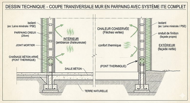 ITE après isolation