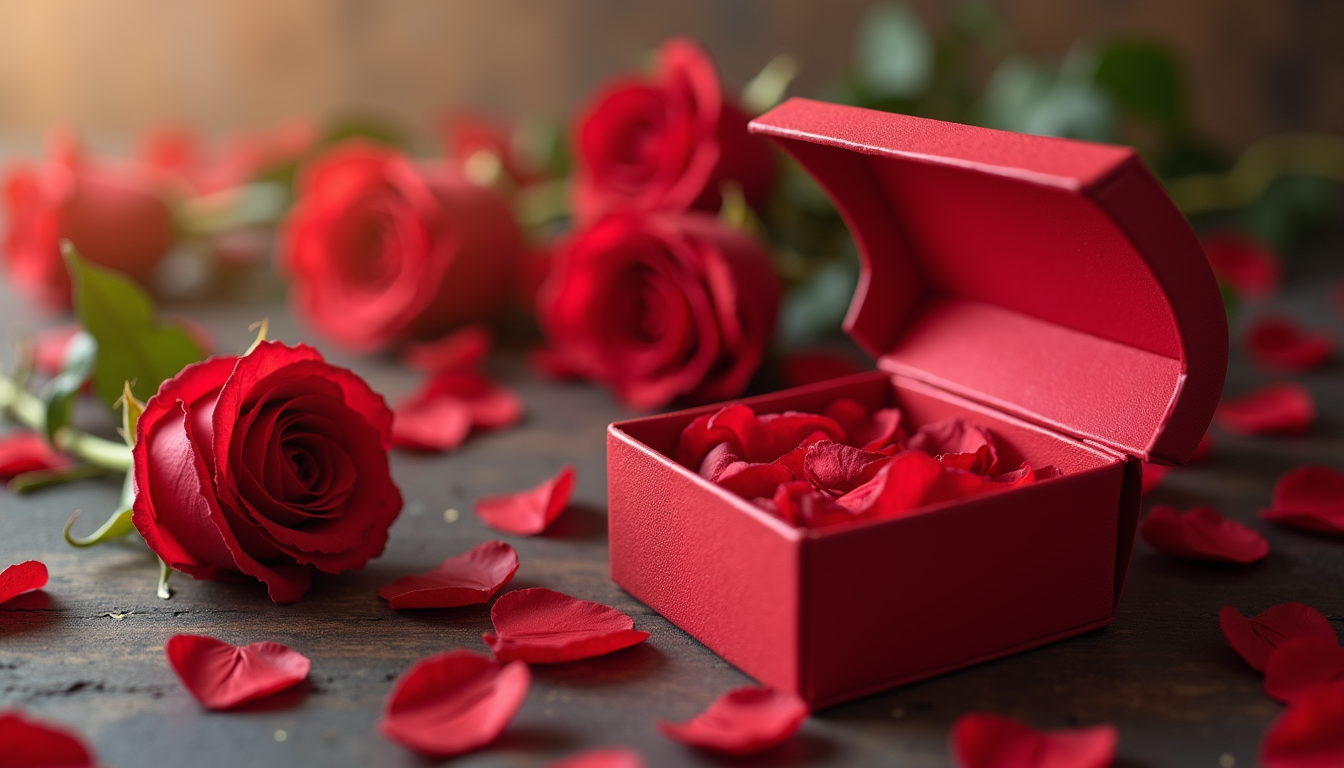 Cuatro docenas de rosas importadas