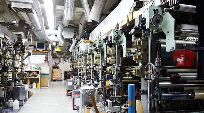 グラビア印刷機 墨田ポリ印刷所