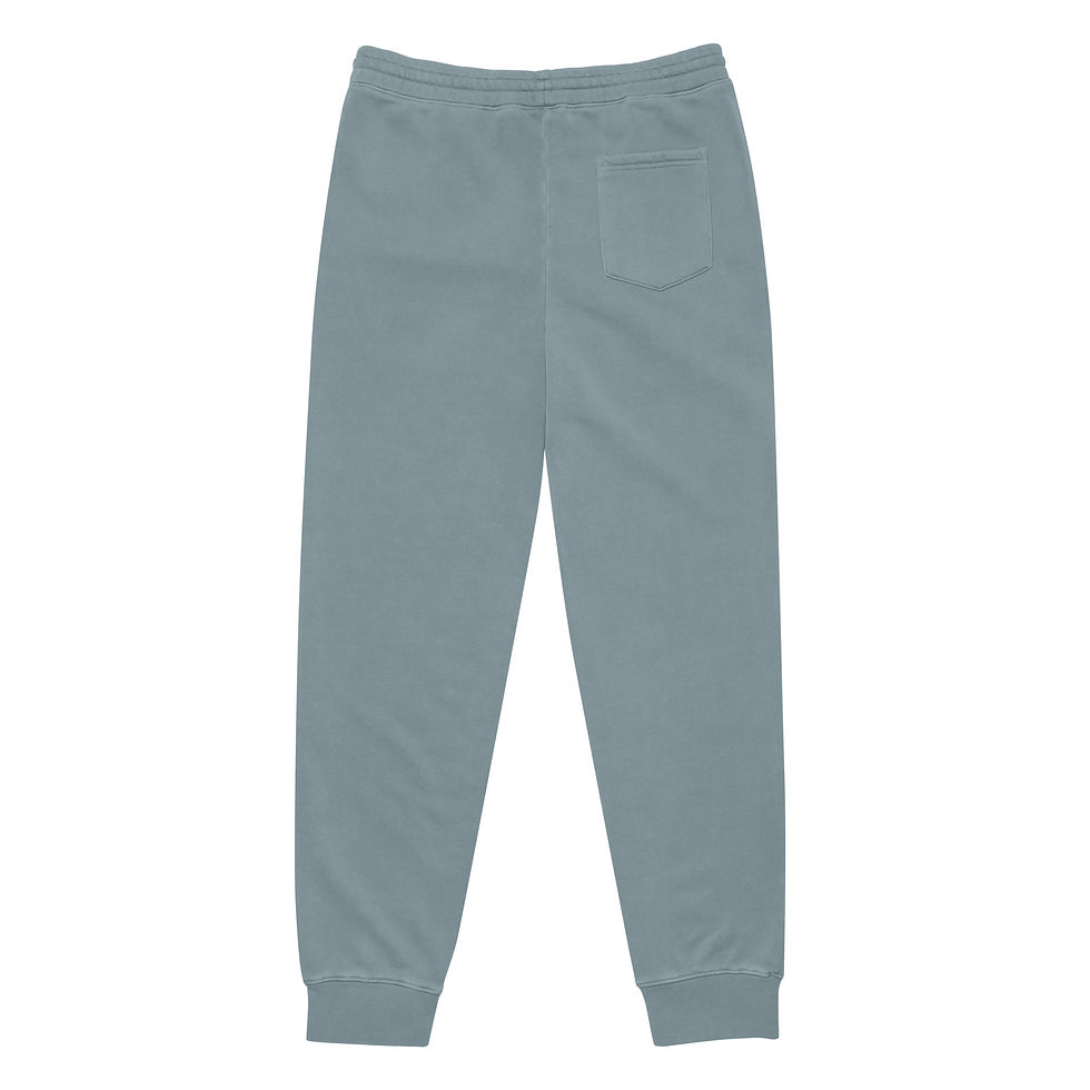 Thumbnail: K.C embroidery Unisex pigment-dyed sweatpants