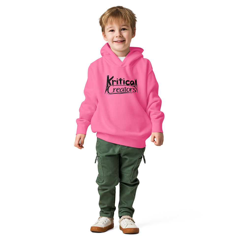 Thumbnail: K.C graphic Toddler fleece pullover hoodie