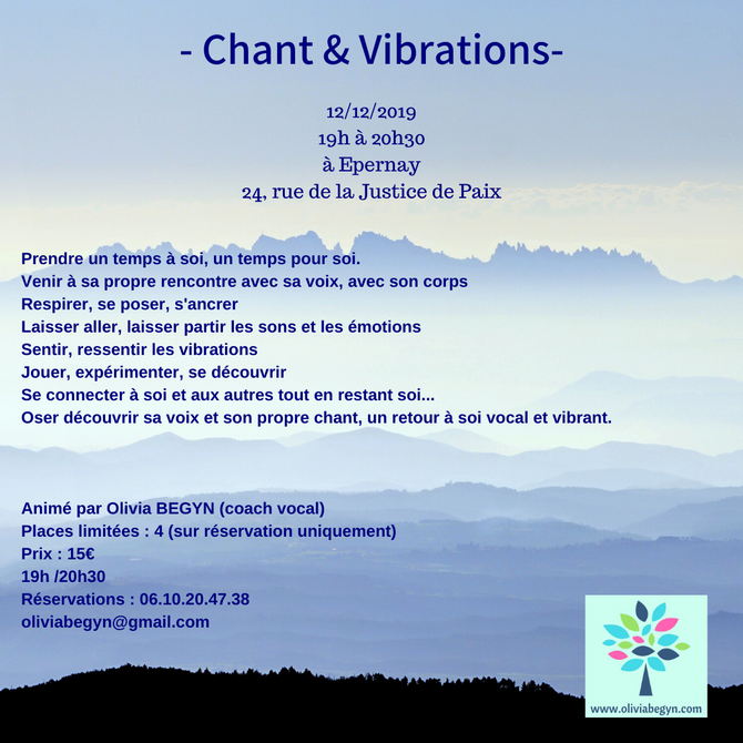 Des ateliers pour chanter et se faire du bien...