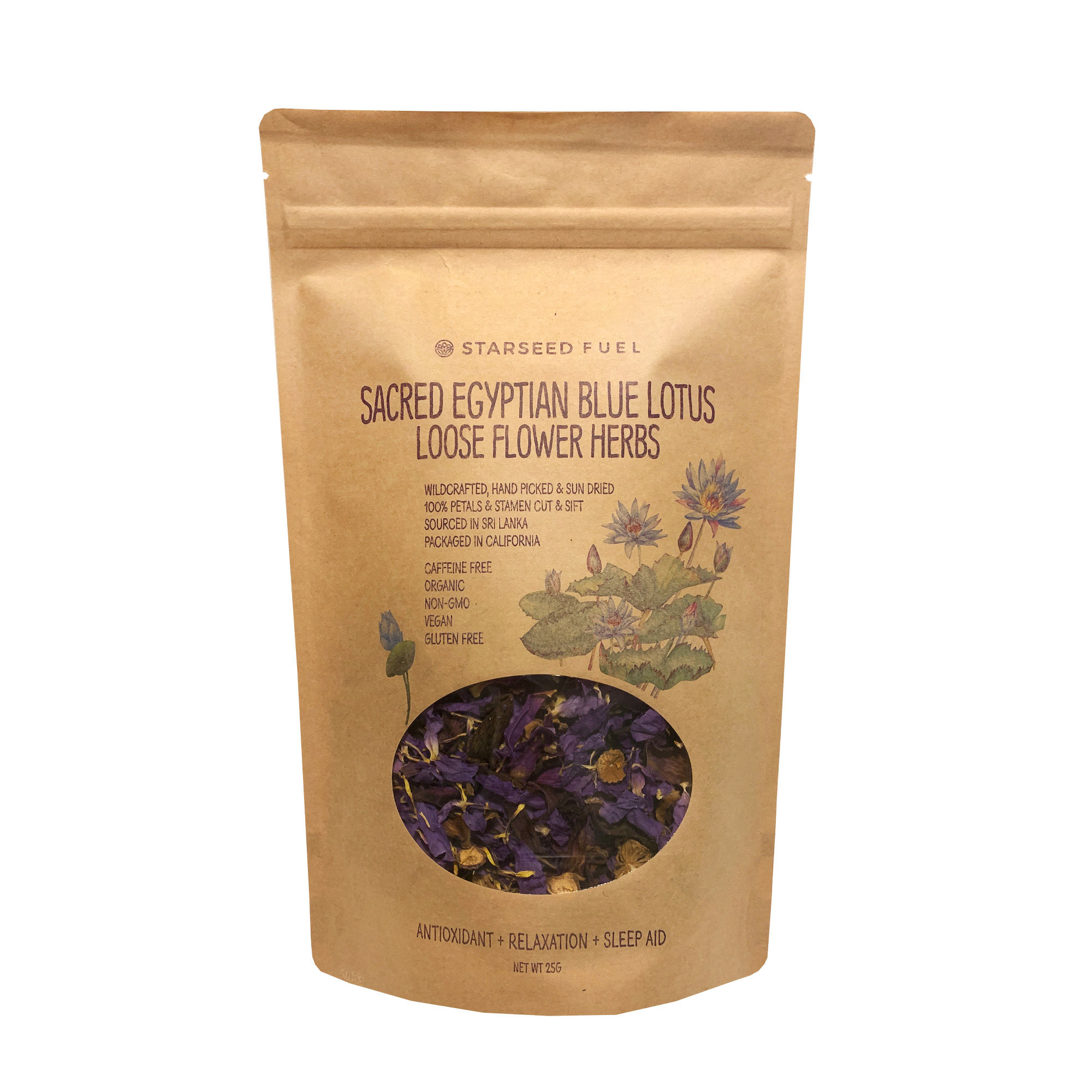 Sacred Egyptian Blue Lotus Loose Flower Herbs