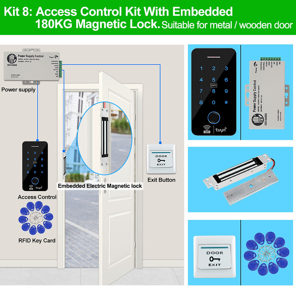 Miniatura: Wifi Bluetooth Tuya APP Outdoor Access Control System Kits Waterproof RFID Finge