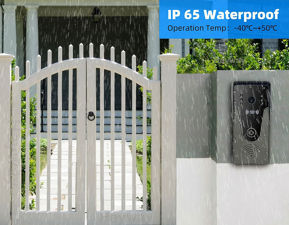 Miniature : 1080P 7 Inch Color Touch Screen Wireless Wifi Video Doorbell Smart TUYA Home Int