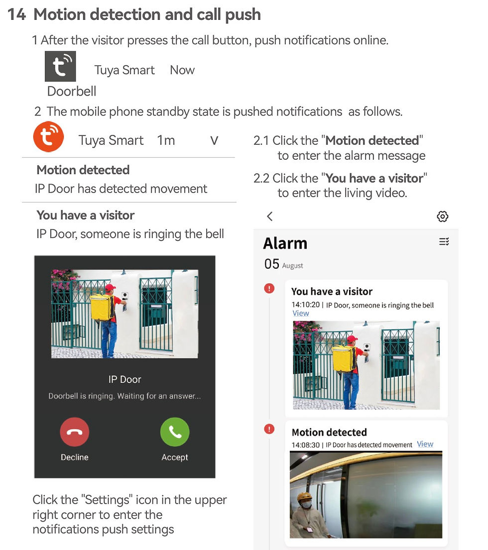 Thumbnail: Wireless Wifi Video Doorbell System, 1080P Doorphone Door Camera, 7 Inch Touch S