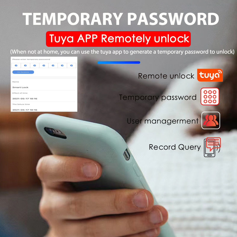 Thumbnail: RAYKUBE IP66 Waterproof Access Control System Kit Fingerprint lock Wifi Tuya App