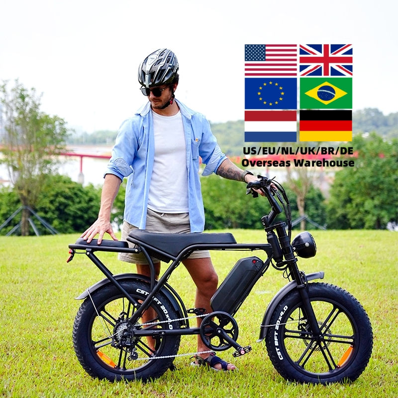 Thumbnail: EU Stock Original V8 48V 1000W Motor Electric Bike ebike 15Ah Lithium Battery Mo
