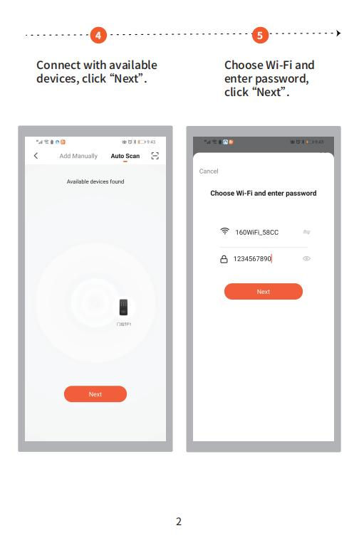 Miniatura: WIFI Tuya Smart Door Lock Waterproof Door Access Control System Standalone Keypa