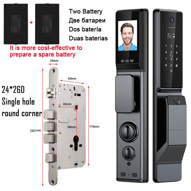 Thumbnail: Outdoor Waterproof Lock Wifi Tuya APP Remote Voice Intercom Electronic Door Loc
