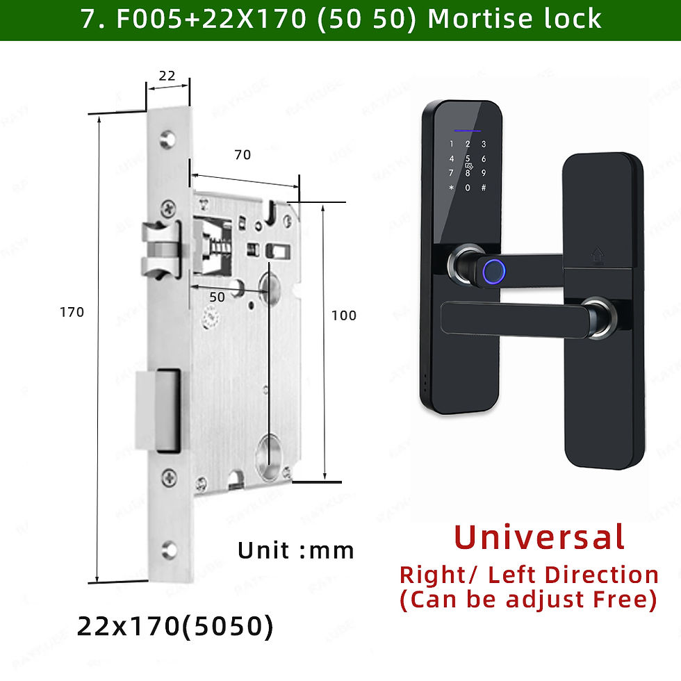 Miniatura: RAYKUBE F005 IP65 Waterproof Tuya Wifi Lock Electronic Smart Door Lock With Fing