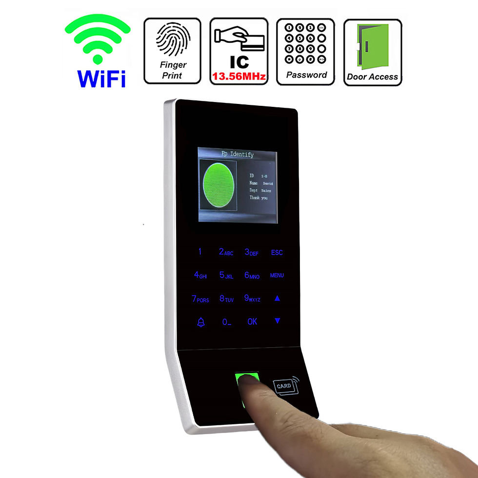 Miniature : WiFi Fingerprint Time Attendance Recorders Employee Time Machine Finger and Card