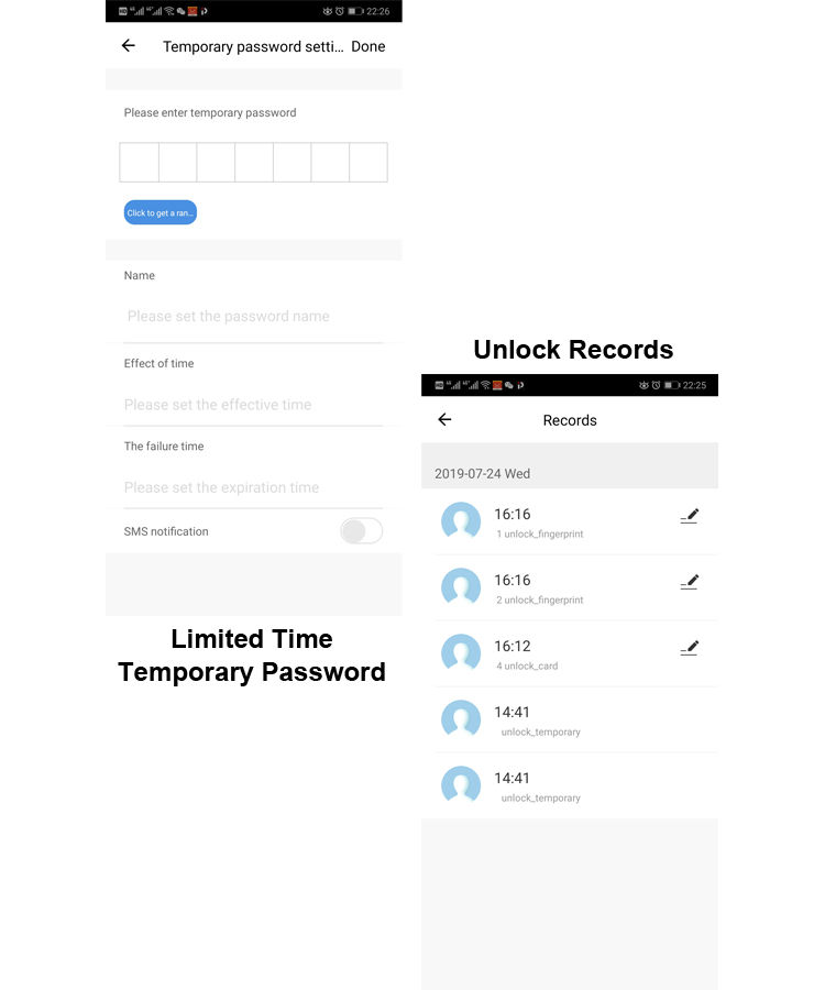 Thumbnail: RAYKUBE IP66 Waterproof Access Control System Kit Fingerprint lock Wifi Tuya App