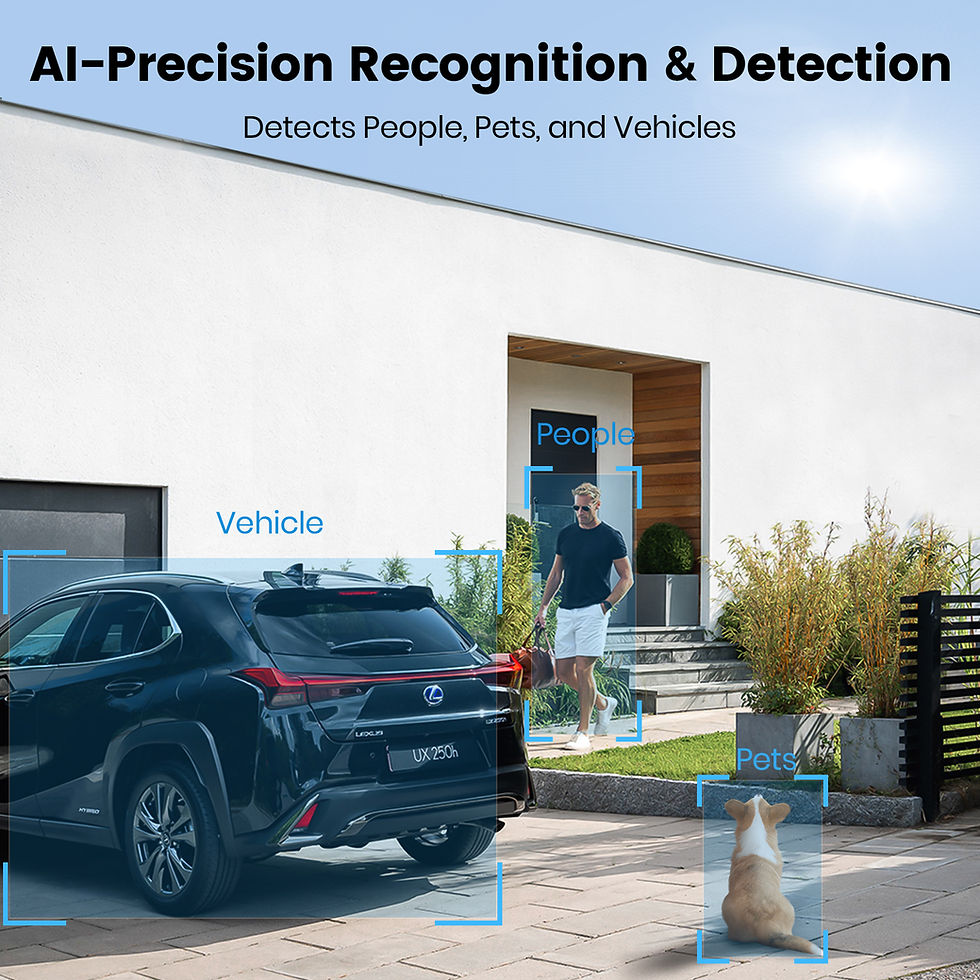 Küçük resim: AOSU 4K UHD Solar Camera Wireless Outdoor 100% Wire-free Security Camera 5000mAh