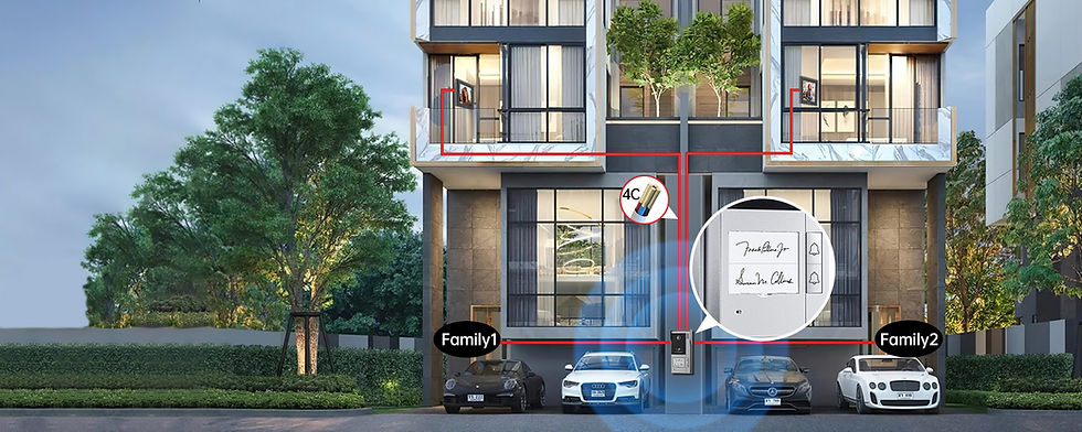Miniaturbild: TMEZON 4 Wire WiFi Video Intercom, 1080P Video Doorbell Intercom System, 7" IP T