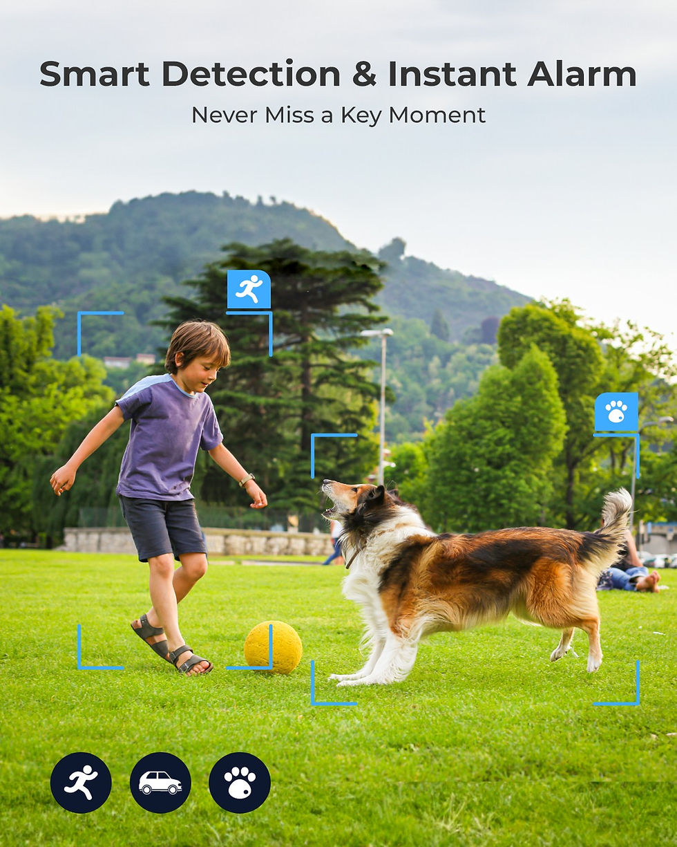 Thumbnail: reolink 4K Solar Battery Powered Wireless Security Camera Color Night Vision 2.4