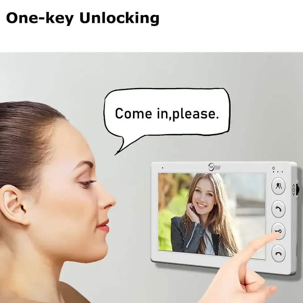 Miniature : ANJIELO 3 Unit Multi Apartments Intercom Video Doorbell with RFID Card Unlock 7i