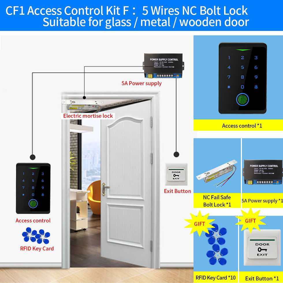 Miniatura: Tuya Wifi RFID Access Control System Kits Fingerprint Gate Opener Smart Home Se