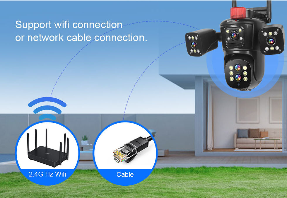 Miniature : LS VISION Outdoor 5 Lens 4 Screen Wifi PTZ Camera 8K 10X Zoom Outdoor Security C
