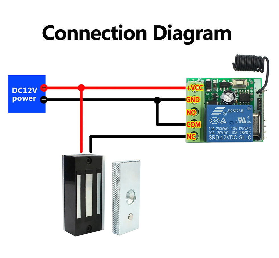 Thumbnail: Wireless remote control magnetic lock 60KG remote control electric lock electron