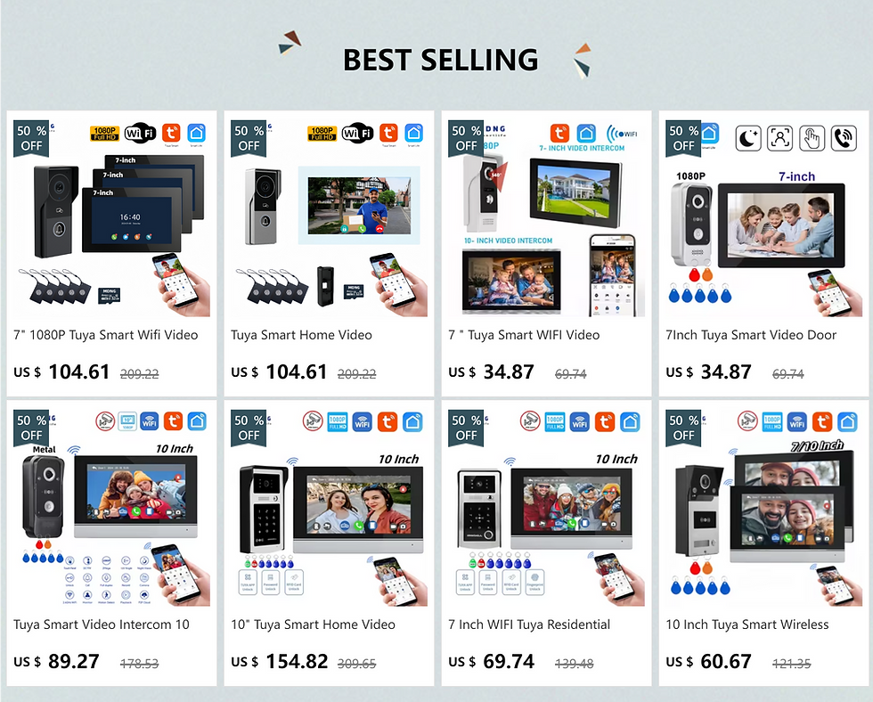 Miniatura: Tuya Smart Wifi Video Door Phone Intercom System 1080P Wireless Outdoor WIFI Doo