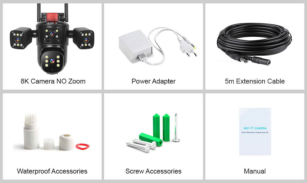 Miniature : LS VISION Outdoor 5 Lens 4 Screen Wifi PTZ Camera 8K 10X Zoom Outdoor Security C