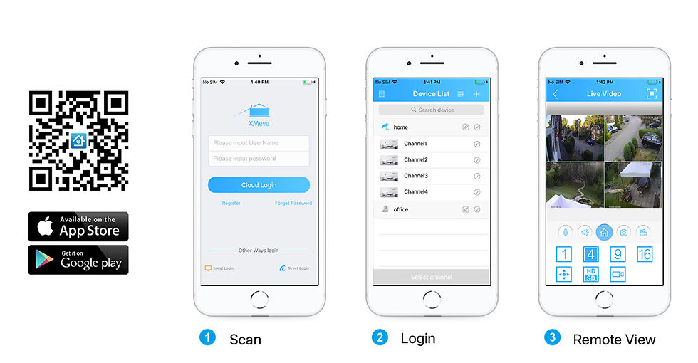 Miniature : H.view 8CH 5mp Wireless Wifi Camera Security System CCTV Camera Video Surveillan
