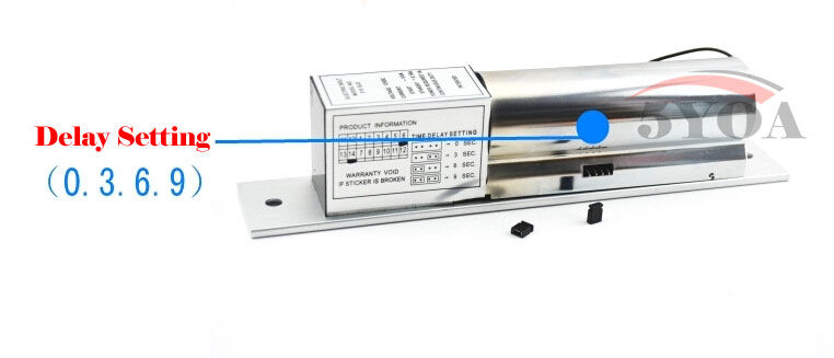 Thumbnail: 5YOA Heavy-Duty Electric Bolt Lock 12V DC with Low Temperature Delay Stainless S