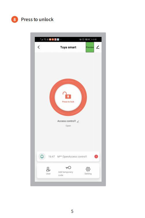 Miniatura: WIFI Tuya Smart Door Lock Waterproof Door Access Control System Standalone Keypa
