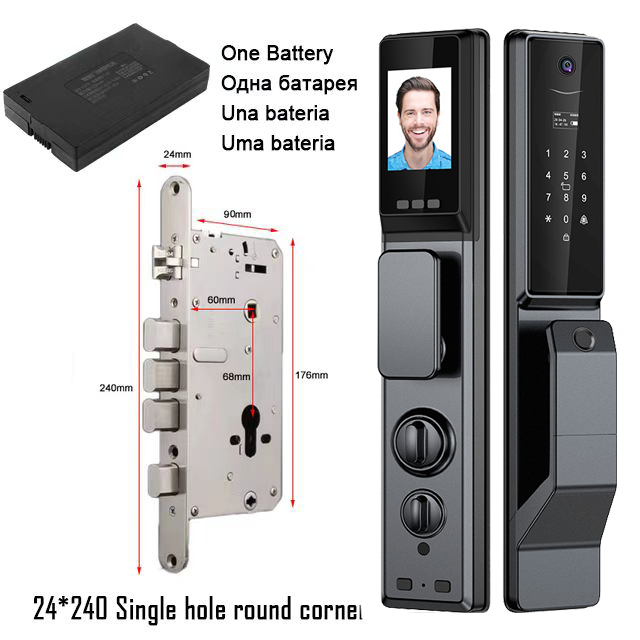 Miniaturbild: Outdoor Waterproof Lock Wifi Tuya APP Remote Voice Intercom Electronic Door Loc