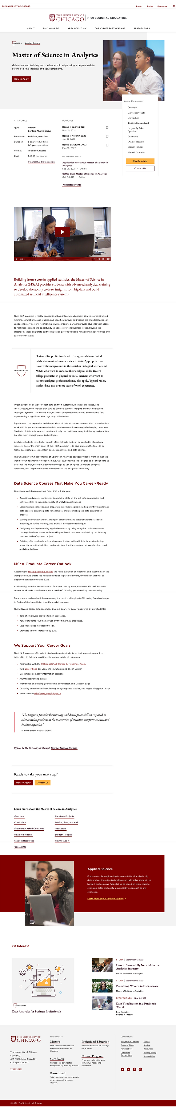 Original website image with poor information architecture