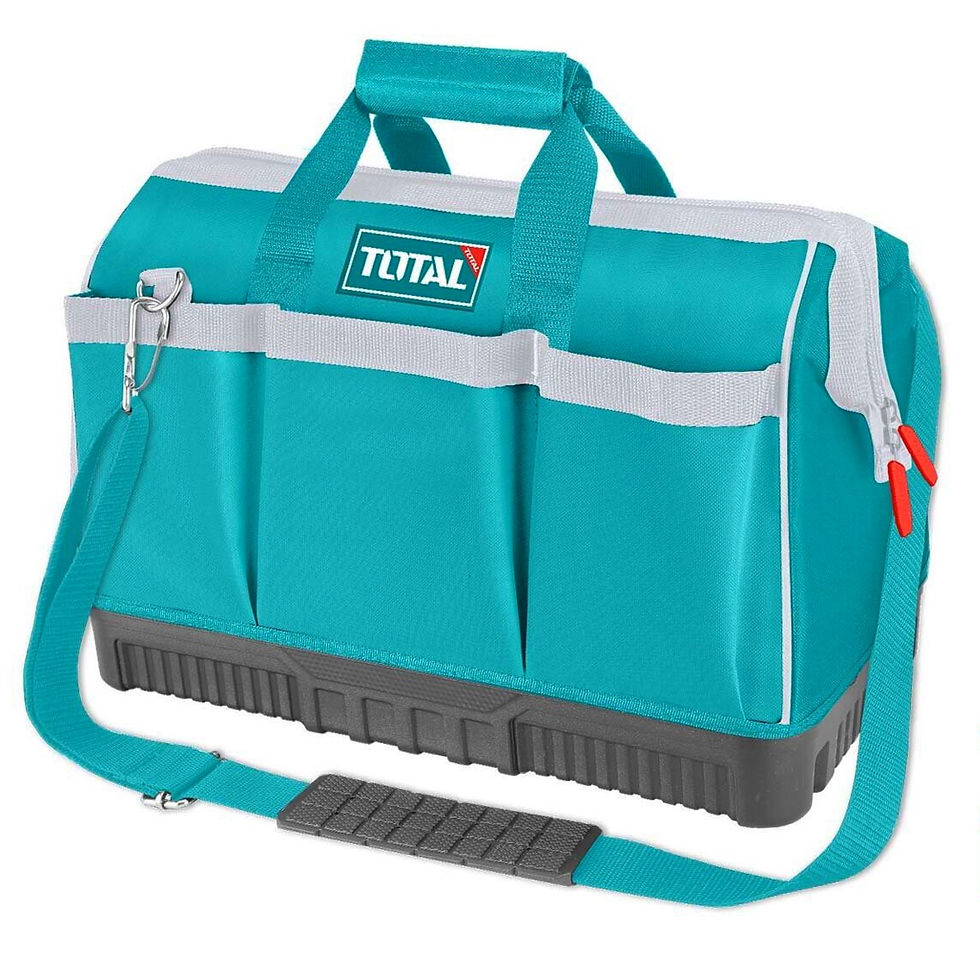 حقيبة أدوات توتال تولز، خضراء، متينة، عملية