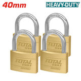 مجموعة أقفال نحاسية (4 أقفال بمفتاح ماستر) توتال TLK32T4402 — 2