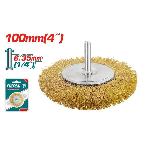 فرشاية سلك دريل دائرية 100 ملم 4" توتال TAC34041 — 2