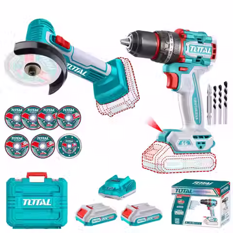 دريل شحن 66 نيوتن مع صاروخ بيبي توتال TAGLI76012+TIDLI206681+BATTERY