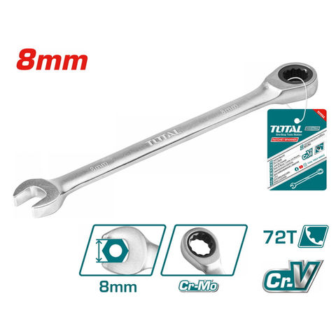 مفتاح شق رنج مع طقطيقة قياس 8 ملم توتال TCSPAR081 — 2