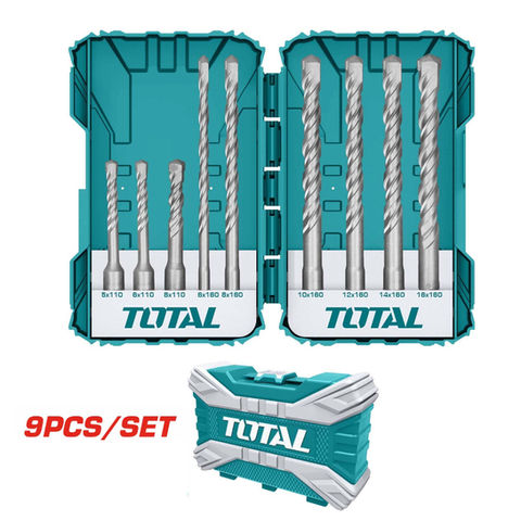 طقم ريش حجر كبس 9 قطع توتال TACSDL30901 — 2