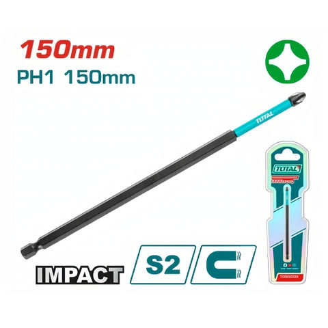 راسية درل مصلب PH1 طول 15 سم توتال TACIM71PH1150 — 2
