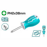 مفك ربر مصلب مغناطيس S2 توتال THT26PH2038 — 2