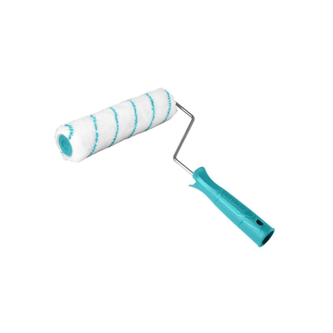 بكره طلاء أبيض مع مقبض أزرق