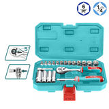 TOTAL 1/4" Ratchet Socket Set 20 pcs THT141201 — 1
